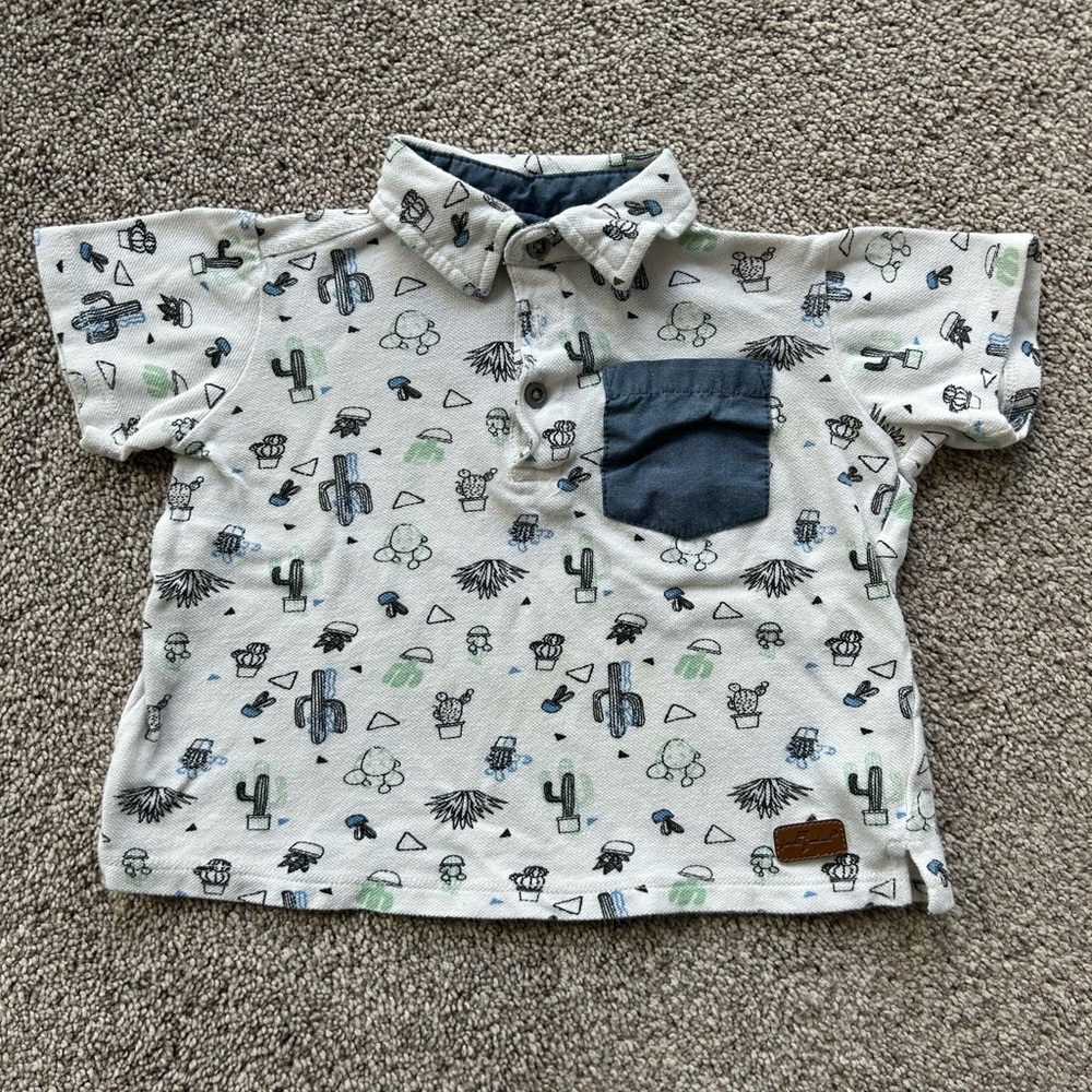 7 for All Mankind White Cactus Polo 2T